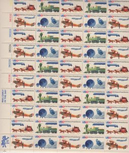 Scott 1572 - 1575 - US Postal Bicentennial. Sheet of 50.  MNH. OG.  #02 1572sh50