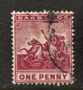 STAMP STATION PERTH - Barbados  #94 Badge of Colony Issue Used