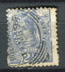 NEW ZEALAND; 1890 early classic QV Side Facer fine used 2.5d. value as SG 210