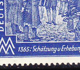 Germany #581  MNH Mi 966 V Plate Flaw