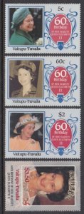 Tuvalu - Vaitupu 58-61 QEII Birthday mnh