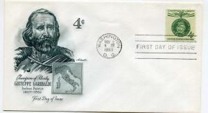 1168 4c Guiseppe Garibaldi, Artmaster,  FDC