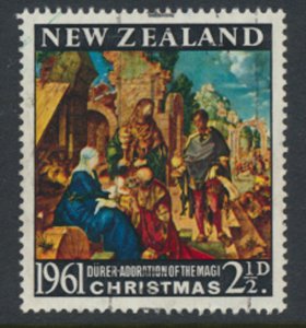 New Zealand SG 809  SC# 355 Used  Christmas  1961 see details and Scans