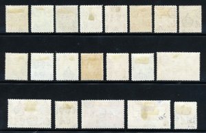 ST LUCIA KG VI 1938-48 Part Set with Perf. Varieties SG 128 to SG 136a MINT