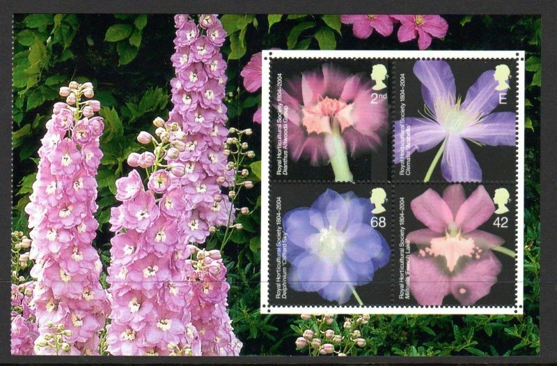 2004 SG 2456a 42p, 68p 2nd & E Prestige Booklet Pane Glory of the Garden DX33