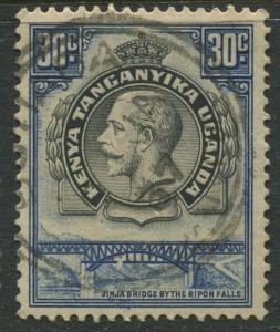 Kenya & Uganda - Scott 51 - KGV Definitive -1935 - Used - Single 30c Stamp