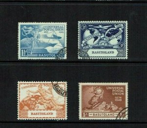 Basutoland: 1949, 75th Anniversary of the UPU, Fine used set.