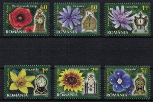 ROMANIA 2013 - Flowers/complete  set MNH