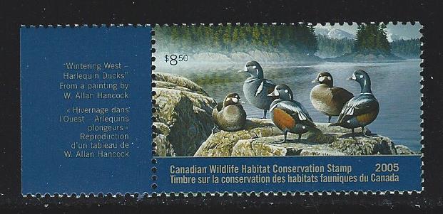 Canada 2005 wildlife habitat conservation   stamp  mnh  S.C. #  fwh21