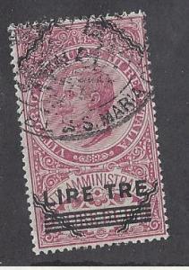 Italy 1924 Administrative Stamp Rare Lire Tre 