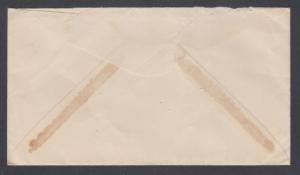 Cuba Sc 270 on Censored Cover to US, ADMON DE CORREOS cds ties 10c yellow brown