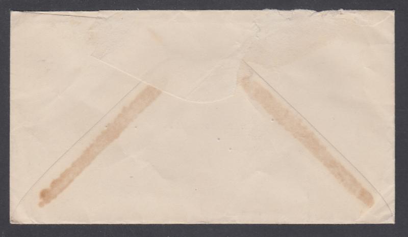 Cuba Sc 270 on Censored Cover to US, ADMON DE CORREOS cds ties 10c yellow brown