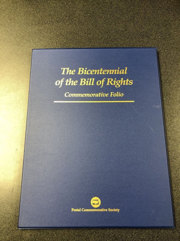 The Bicentennial of The Bill of Rights Commemorative Folio Stamps  