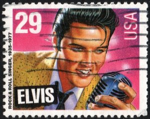 SC#2721 29¢ American Music Series: Elvis Presley Single (1993) Used