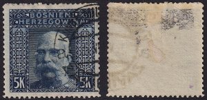 Bosnia & Herzegovina - 1912 - Scott #84 - used - Franz Josef