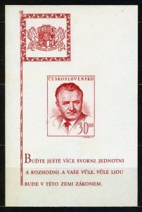 FDC 2x,INAUGURATION AND DEATH OF THE PRESIDENT OF THE CZECH REP Klement Gottwald