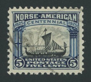 USA 621 - 5 cent Norse-American - VF/XF Used with clean PSE Certificate