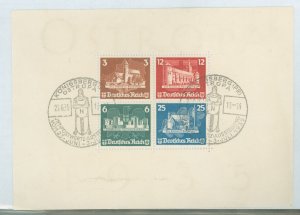 Germany B68 OSTROPA souvenir sheet FDC