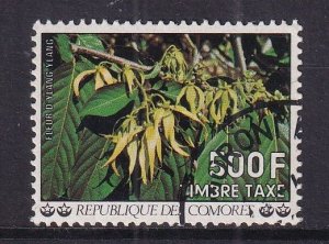 Comoro Islands #J17 cancelled 1977  postage due  500fr  Ylang ylang