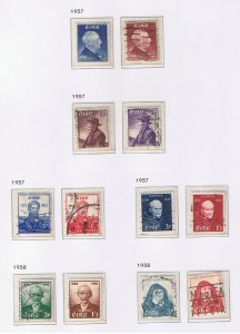 Ireland #124-193 VF used  1943-63 complete  Various Scenes