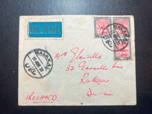 1931 Sudan Airmail Cover Malakal to Rathgar Dublin Ireland