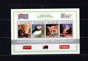 B.I.O.T.  218 Birds Animals 2000 MNH S/SA1c