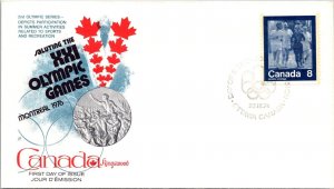 Canada 1974 FDC XXI Olympic Games, Running - Ottawa - Single - F76694