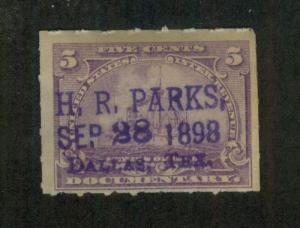 U.S. - R167 - H.R. Parks cancel