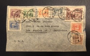 TangStamps: CHINA PRC 1950 Cover Shanghai To US Some Creases (see Description)