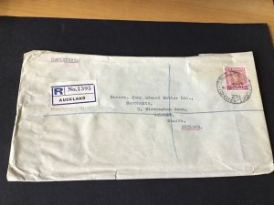 Auckland New Zealand 1953 large stamps cover Ref R28791