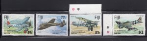 Fiji 1993 Set of 4 Royal Air Force, Scott 687-690 MNH, value = $9.00