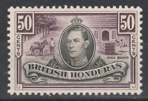 BRITISH HONDURAS 1938 KGVI PICTORIAL 50C