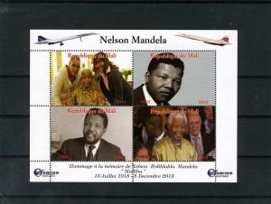 Nelson Mandela in memory,4 Stamps Mint Sheet #III