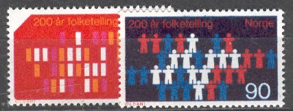 NORWAY 1969 Scott 545-50 Cmplt umused sets