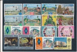 D387271 Philippines Nice selection of VFU Used stamps