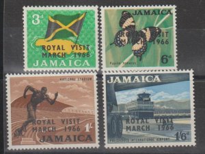 Jamaica SC 248-51 Mint, Never Hinged