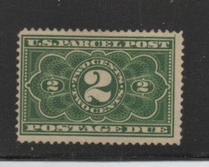 Scott # JQ2 F-VF  OG  hinged Parcel Post