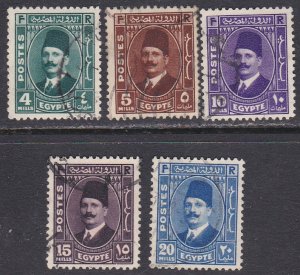 Egypt Sc #193-197 Used