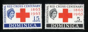 DOMINICA 182-3 MH BIN .70