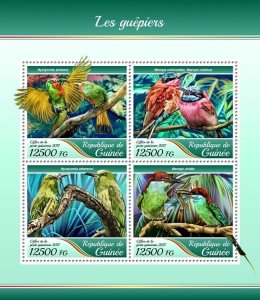 [950 29]- YEAR 2017 - GUINEA - BEE EATERS       4V   complet set  MNH/**