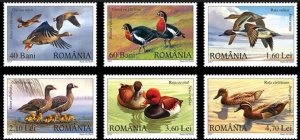 Romania 4968-73 - Mint-NH - Ducks / Geese (2007) (cv $11.50)