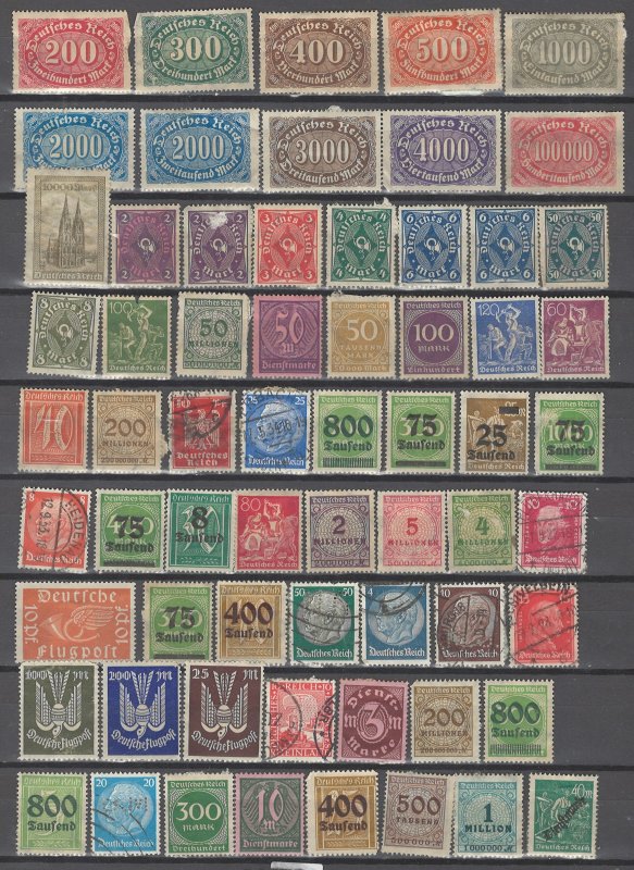 COLLECTION LOT # 41L GERMANY 136 STAMPS CLEARANCE