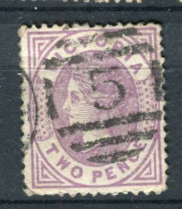 AUSTRALIA; Victoria 1880s classic QV issue used 2d. value fair Postmark