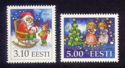 Estonia Sc# 353-4 MNH Christmas 1998