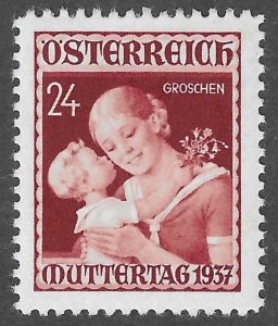 Austria (1937) - Scott # 381,   MH