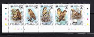 Swaziland 405 Set MNH Birds, Owls