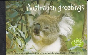 Australia # 1958a, Special Occasions Greetings Booklet, 1/2 Cat.
