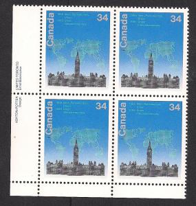 CANADA SC# 1061 VF MNH 1985 INSCRIP BK/4 LL