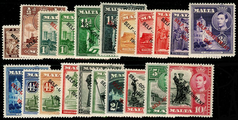 MALTA SG234-48, 1948 COMPLETE SET, UNMOUNTED MINT. Cat £90.