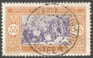 SENEGAL French Colonies Sc 97 Used F-VF, CONAKRY, GUINEE cancel